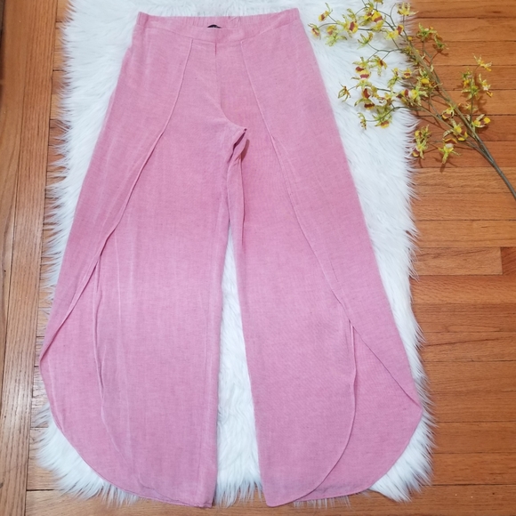 DREW Pants - COPY - DREW ANTHROPOLOGIE Tulip Split Leg Trousers Pink color SIZE M...